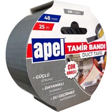 Misda Store Tamir Bandı (Duct Tape) Askılı Karton 48 mm x 25 M Gri