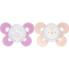 Misda Store Physio Comfort Silikon Emzik, 6-12 Ay, Pembe 2'li