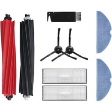 Misda Store S8, S8+, S8 Pro Ultra ile Uyumlu Yedek Fırça Hepa Filtre Mop Seti-9 Parça, Renk 5