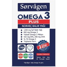Misda Store Omega3 Plus 1200MG Balık Yağı, 60 Kapsül