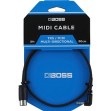 Misda Store Bmıdı-2-35 – 60 cm – Yer Tasarrufu Sağlayan 3,5 mm Trs 5 Pinli Midi Kablo, Çok Yönlü Fişli, Yüksek Kaliteli Bağlantı Pedalları