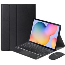 Misda Store Samsung Galaxy Tab S6 Lite 2024 SM-P620 Bluetooth Touchpad Klavye + Bluetooth Mouse + Standlı Kılıf - Bkk7
