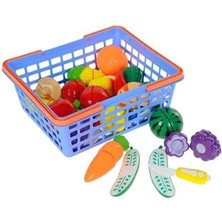 Misda Store Kesilebilen Meyve ve Sebze Sepetli 42 Parça -Birlik