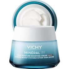 Misda Store Mineral 89 Rich Cildi Güçlendiren 72 Saat Nemlendirici Bakım Kremi, Kuru Ciltler 50 ml