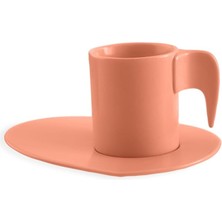 Misda Store Elefas Turuncu Tek Kişilik Fincan Takımı