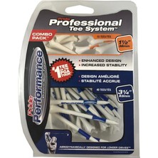 Misda Store Golf Tee Co. – Golftees Aus Kunststoff, Inhalt: 40 x Tees 3,25 Zoll (83 Mm), 10 x Tees 1,5 Zoll (38 Mm), Gesamtinhalt: 50 Stück, CPEV31450