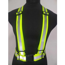 Misda Store Caro (135) Motorsiklet Reflektörlü Yelek Scooter Reflektör Yelek Bisiklet Reflektif Yelek ile Uyumlu