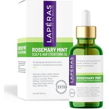 Misda Store Rosemary Mint Scalp & Hair Strengtening Oil Biberiye Yağı Kompleksi Yıpranmış Dökülen Saçlar Için Hızlı Saç Uzatan Biotinli Saç Bakımı 50ML