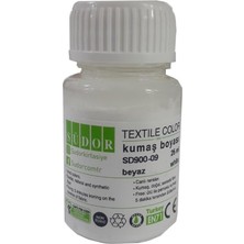 Misda Store Kumaş Boyası Tişört Çanta Tekstil Boyası 25 ml 1 Adet Südor Kumaş Boyası Tek Şişe 1 Adet Beyaz