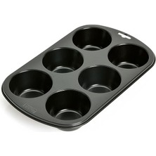 Misda Store Inspiration Muffinform, Für 6 Muffins, 29 x 18 cm Standardgröße, Antihaftbeschichtet, Kurze Backzeit Für Süße Und Herzhafte Rezepte
