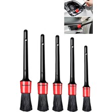 Misda Store 5 Farklı Boyutta Oto Detay Fırça Seti, Jant ve Lastik Fırçası, Araba Kontrol Paneli, Oto Iç ve Dış Temizlik, Deri, Havalandırma Delikleri, Amblemler, Motorsikletler