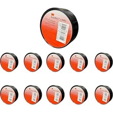 Misda Store Temflex 1300E Elektrik Izolasyon Bandı Siyah – 10'lu Paket | 18 mm x 9,15 M | Pvc Kablo Bandı | 600V Dayanıklı, Esnek ve Güçlü Yapışkanlı Elektrik Bandı