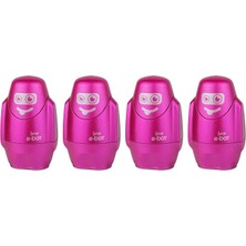Misda Store E-Bot Sılgılı Kalemtıras Metalık Pembe 4lu Set