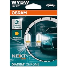 Misda Store T10 WY5W 12V 5W Dipsiz Krom Diadem