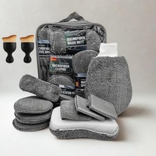 Misda Store Profesyonel 11 Parça Mikrofiber Araç Oto Yıkama Seti Araç Fırçası Araç Mikrofiber Bez Seti