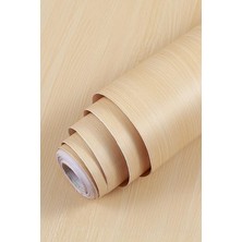 Misda Store Şık Ahşap Görünümlü Yapışkanlı Folyo Tezgah Dolap Mobilya Kaplama Folyosu 5 Metre x 60 cm 1450