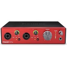 Misda Store Clarett 2+ USB Ses Kartı: Müzik Prodüksiyonu Için Usb-C Bağlantılı Audio Arayüzü, Iki Profesyonel Kalite Pre-Amplifikatör ve Güçlü, Şeffaf Kulaklık Çıkışları/enstrüman Girişleri