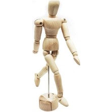 Misda Store Insan Modeli 20 cm 1 Adet Insan Figürlü Ahşap Model Manken Resim Ressam Eğitimi Tahta Adam Kukla Stilist