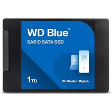 Misda Store Blue SA510 Sata SSD 1 Tb 2,5 Inç (560 Mb/s'ye Kadar Okuma, 520 Mb/s'ye Kadar Yazma, Pc/dizüstü Bilgisayar Için Yükseltme, Dropbox Professional, Western Digital SSD Dashboard)