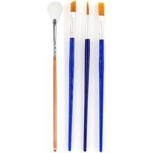 Misda Store - Neon Fırça Seti/çocuklar ve Yetişkinler Için Hobi Boya Fırçaları/ahşap, Cam, Metal, Kumaş, Tuval Boyama Seti/akrilik Boya, Sulu Boya, Guaj Boya, Yağlı Boya Için Kullanıma Uygundur (4)