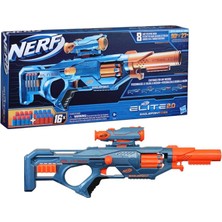 Misda Store Elite 2.0 Eaglepoint Rd-8 Blaster - 8 Dart Davul, Çıkarılabilir Dürbün ve Namlu, 16 Resmi Nerf Elite Dart, Bolt Action