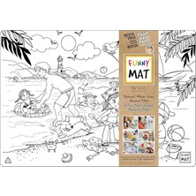 Misda Store Çocuk Funny Mat - Yaz (%95 Geri Dönüşümlü) - Yeni