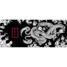 Misda Store Gamer Mouse Pad 90X40 Mouse Pad Xxl Büyük Oyuncu Mousepad (Dragon, 90X40 cm 3mm Kalınlık)