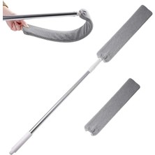 Misda Store Sihirli Mikrofiber Başlıklı Girintili Yüzey Dip Köşe Raf Temizleme Mopu Toz Alma Fırçası