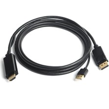 Misda Store HDMI To Displayport Dönüştürücü 2 Metre USB Güç Kablosu Destekli Kablo
