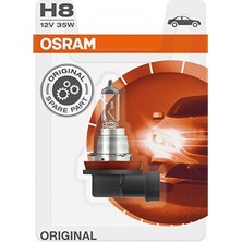 Misda Store H8 Far Ampulü, 12V 35W, Blister Ambalaj 1 Adet Orijinal Yedek Parça