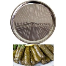 Misda Store Sarma Dolma Altlığı, 18 cm No:3, Paslanmaz Krom Süzek