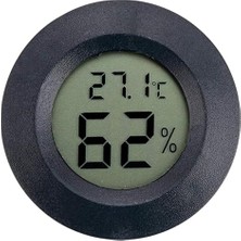 Misda Store Makinasi Için Probsuz Termometre, Termometre Nem Ölçer Dijital LCD Ekran Yuvarlak