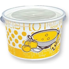 Misda Store Çorba Kâsesi 16 Oz Şeffaf Kapaklı 250 Adet