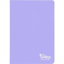Misda Store Colors A5 40 Yaprak Kareli Defter, Mor