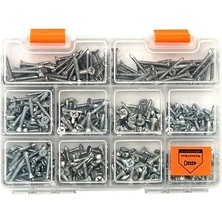 Misda Store All Essential Fasteners 420'LI Akıllı Havşa Başlı Vida Seti–10 Çeşit Matkap Uçlu –takım Çantalı Akıllı Vida Seti