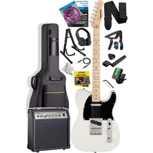 Misda Store TLX-50CR-30AMP Tele Kasa Maple Klavye 2 Single-Coil 30W Amfili Elektro Gitar