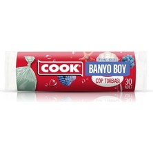 Misda Store Kokulu Çöp Torbası Banyo Boy (Okyanus) 32 x 42 cm (30 Adet/rulo)