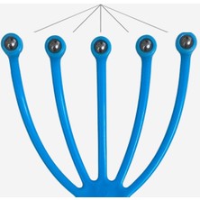 By Nevser® Çok Fonksiyonlu 5 Uçlu Bilyeli Baş Boyun Bacak Kol Masaj Alet Rahatlatıcı Kafa Masaj Aparatı
