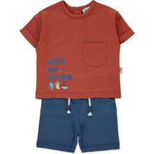 Bebetto Süprem Şort 2li Takım (Happy Fısh) Indigo