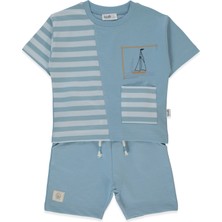 Bebetto Iki Ip Şort 2li Takım (New Route) Mavi