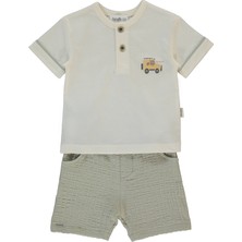 Bebetto Müslin Şort 2li Takım (Adventure) Yeşil