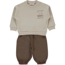 Bebetto Üç Ip Sweat 2li Takım (Gentleman) Kahverengi