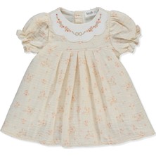 Bebetto Dokuma Elbise (Flowery) Bej