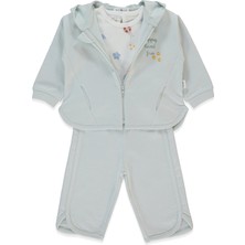 Bebetto Iki Ip Kapşonlu Hırka 3lü Takım (Loved) Mint