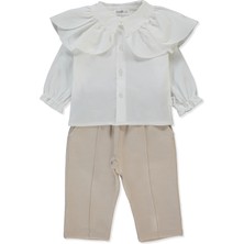 Bebetto Dokuma Pantolon 2li Takım (Stylısh) Bej