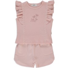 Bebetto Iki Ip Şort 2li Takım (Lacy Gırl) Pembe