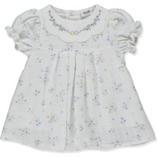 Bebetto Dokuma Elbise (Flowery) Ekru