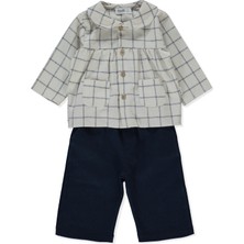 Bebetto Gabardin Pantolon 2li Takım (Festıve) Ekru