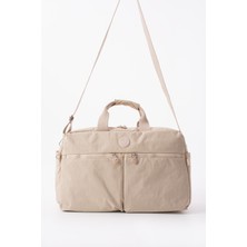 Nemo Bags Gri Seyahat Çantası, Orta Boy, Valiz Askılı Bavul, Klinkır Su Geçirmez Kumaş Spor Çantası, 46X30CM