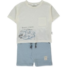 Bebetto Iki Ip Şort 2li Takım (Surf) Indigo